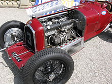 Engine of Jano's Alfa P3 Type B and its the twin gear driven superchargers. Alfa P3 B.jpg