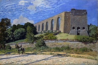 The Aqueduct at Marly by ألفرد سيسلي, 1874