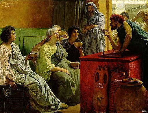 Alma Tadema The wine shop. 1869