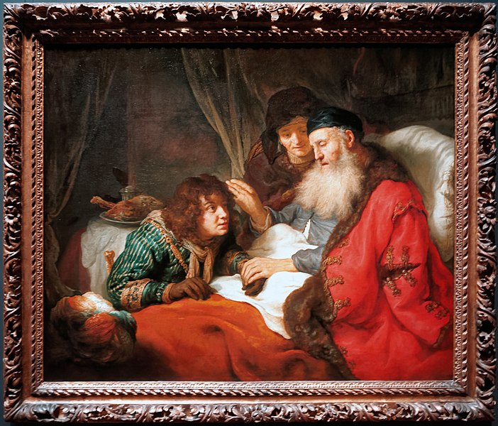 File:Amsterdam - Rijksmuseum 1885 - The Gallery of Honour (1st Floor) - Isaac blessing Jacob 1638 by Govert Flinck.jpg