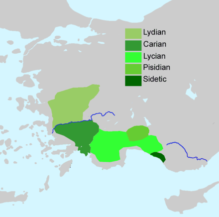 Anatolian languages attested in the mid-1st millennium BC