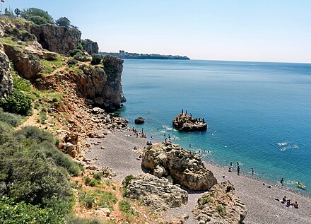 A view of Antalya's coastline.