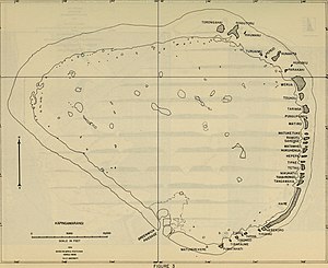 Karte des Atolls (1956)