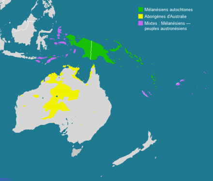 Map of Melanesian area.