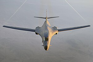 B-1B Lancer flies a combat patrol over Afghanistan in support of Operation Enduring Freedom.jpg