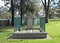 English: The gravesite of Captain William Bacchus at Holy Trinity Anglican church at Bacchus Marsh, Victoria