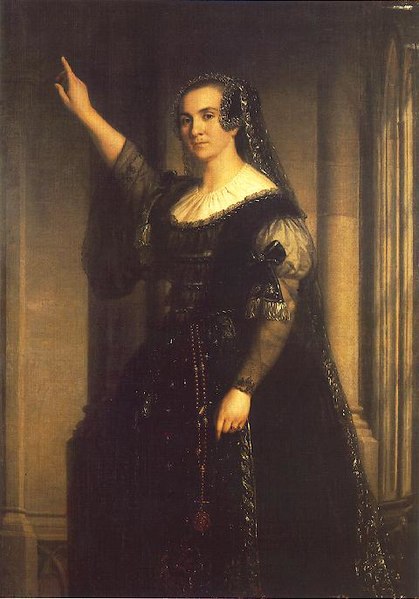 File:Barabas, Miklos - Mrs. Schodel in the Role of Elisabeth Szilágyi (1852).jpg