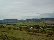 Bastberg, Blick auf die Nordvogesen und Neuwiller-lès-Saverne