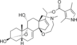 Strukturformel von Batrachotoxin