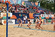 Deutsch: Beachhandball Europameisterschaften 2019 (Beach handball Euro); Tag 6: 7. Juli 2019 – Spiel um Platz Drei, Frauen, Kroatien-Niederlande 0:2 (14:23, 20:22) English: Beach handball Euro; Day 6: 7 July 2019 – Women's Bronze Medal Match – Croatia-Netherlands 0:2 (14:23, 20:22)