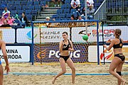 Deutsch: Beachhandball Europameisterschaften 2019 (Beach handball Euro); Tag 6: 7. Juli 2019 – Spiel um Platz Drei, Frauen, Kroatien-Niederlande 0:2 (14:23, 20:22) English: Beach handball Euro; Day 6: 7 July 2019 – Women's Bronze Medal Match – Croatia-Netherlands 0:2 (14:23, 20:22)