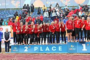 Deutsch: Beachhandball Europameisterschaften 2019 (Beach handball Euro); Tag 6: 7. Juli 2019 – Siegerehrungen English: Beach handball Euro; Day 6: 7 July 2019 – Medal ceremony