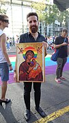 Belgrade Pride 2019 - Nik Jovčić-Sas, theologian and LGBTQ+ rights activist.jpg