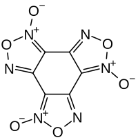 Structural formula of benzotrifuroxane