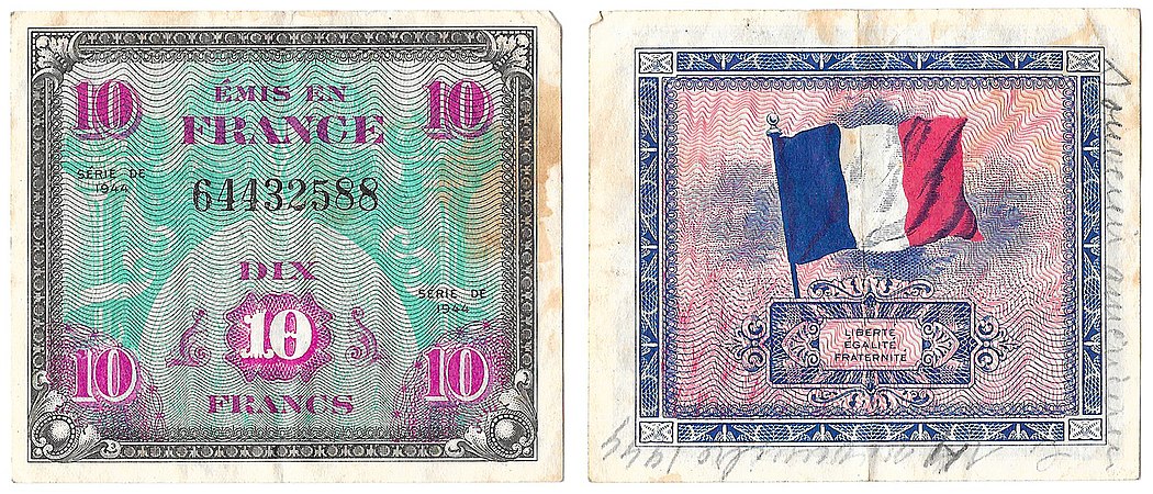 10 francs (1944).