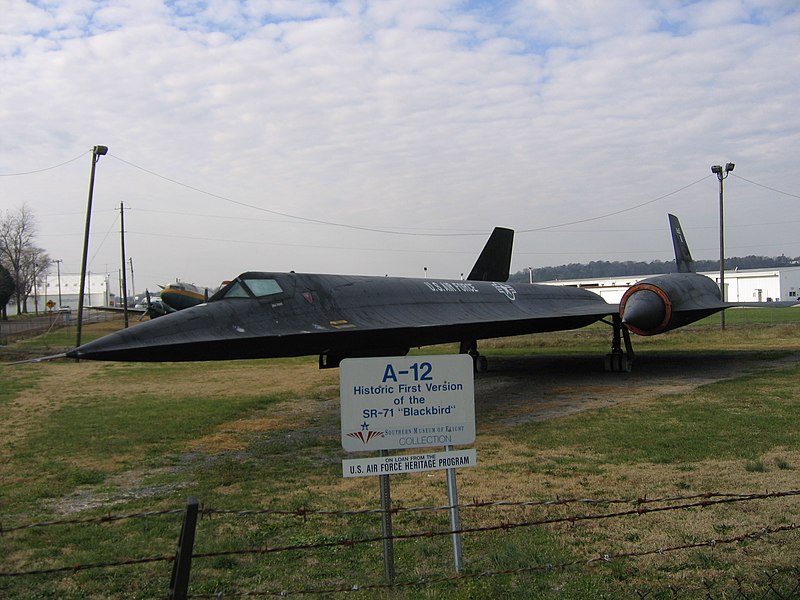 File:Blackbird, Southern Museum of Flight, Birmingham, A-12 Historic First Version of the SR 71 Blackbird - panoramio.jpg