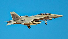 An EA-18G of VAQ-209 in 2016. Boeing EA-18G Growler (cn G-9) 166897 Electronic Attack Squadron 209 (VAQ-209) "Star Warriors" (28348264311).jpg