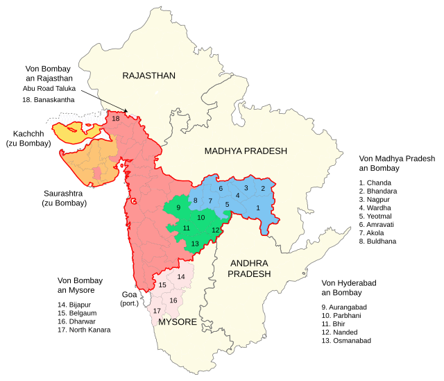 Bombay State၏ တည်နေရာ