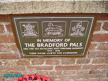 Memorial to Bradford Pals Bradford Pals.jpg