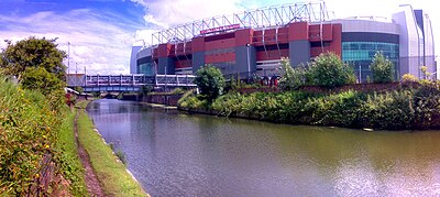 Bridgewater Canal and Old Trafford football stadium.jpg