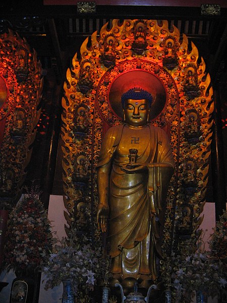 File:Buddha statue in Jade Buddha Temple 3.jpg