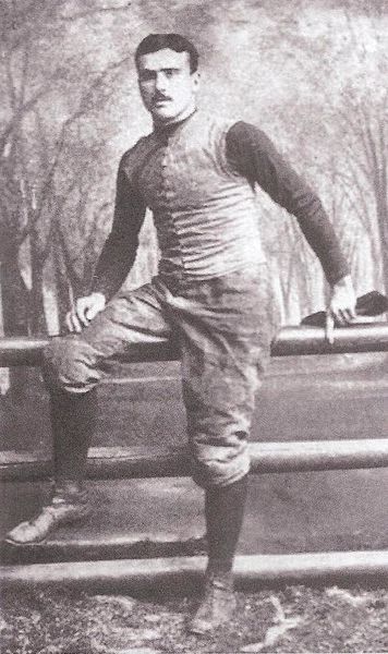 Portrait of T.L. McClung from Walter Camp's 1894 book American Football
