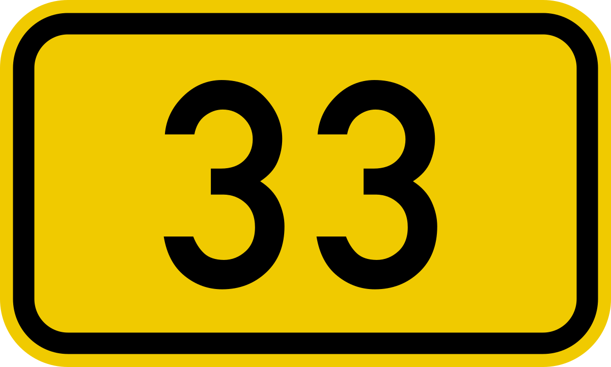 File:Bundesstraße 33 number.svg - Wikipedia