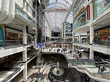 Interior of the Toronto Eaton Centre in 2022 CF Tornoto Eaton Centre 202205.jpg