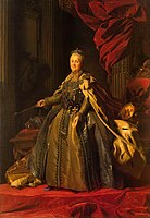 Catherine II by Alexander Roslin (1776-7, Hermitage)