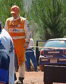 Menkerud at the 2006 Rally Australia. Cato Menkerud 2006 Rally Australia Dwellingup.jpg