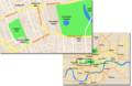 Map of central Kensington