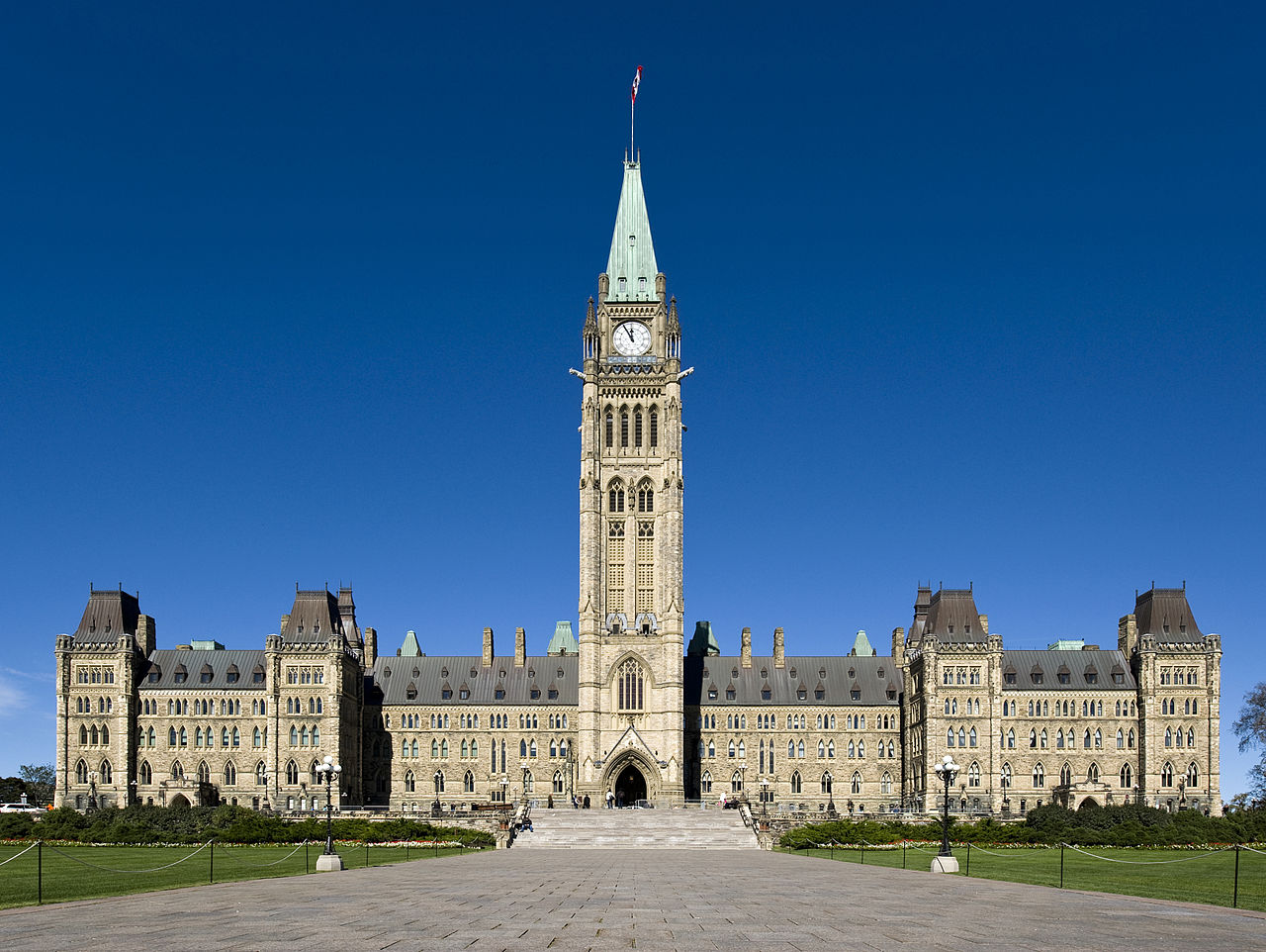 Parliament sits in the Centre Block in Ottawa