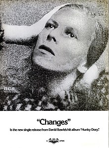 RCA trade ad for the Changes single in Billboard magazine.