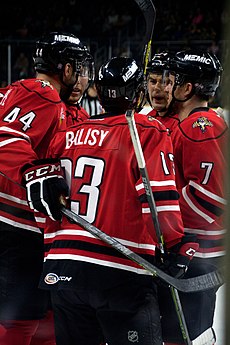 Balisy during his tenure with the Portland Pirates in 2015. Chase Balisy Pirates.jpg