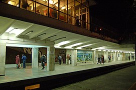 Tšernihivskan metroasemaa.