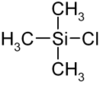 Strukturformel von Chlortrimethylsilan