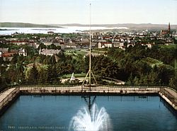 Panorama from St. Hanshaugen, c. 1900 Christiania (Oslo) Panorama fra St. Hanshaugen (1890-1900).jpg