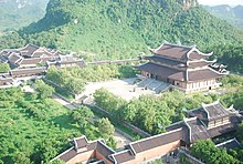 Bai Dinh Temple, a popular site for Buddhist pilgrimages from across Vietnam Chua Bai Dinh X8.JPG