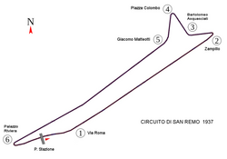 San Remon rata vuodelta 1937