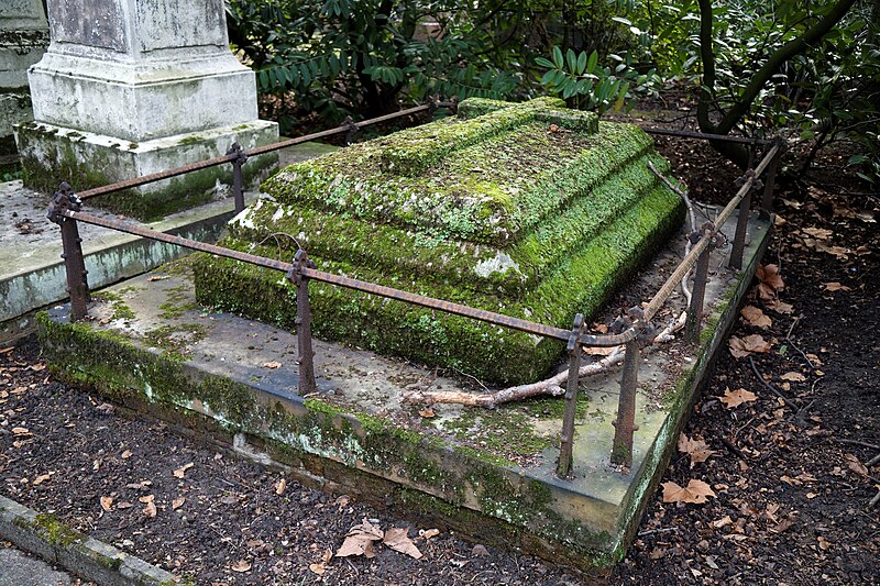 File:City of London Cemetery and Crematorium - lichen and moss covered tomb 01.jpg