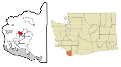 Location of Cherry Grove, Washington
