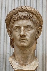 'n Borsbeeld van Claudius as Jupiter.