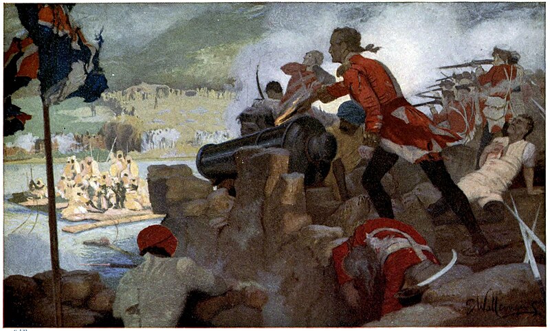 File:Clive at the siege of Arcot (1751).jpg