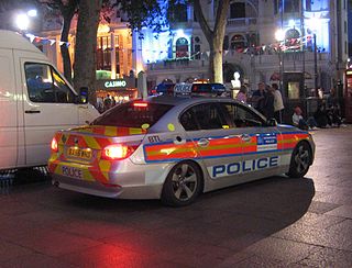 Armed response vehicle type of police car