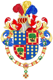 Brasão de Víctor Paz Estenssoro (Ordem de Isabel a Católica).svg