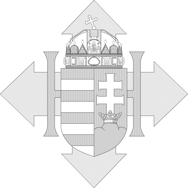 File:Coat of arms of Hungary (1945; monochrome).svg