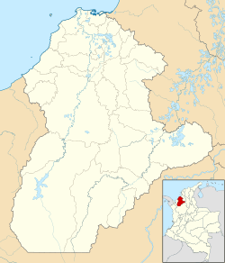 Montería ubicada en Córdoba (Colombia)