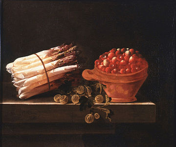 Asperges, fraises et groseilles, 1698 Dordrechts Museum