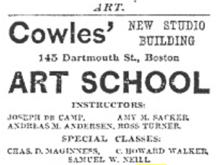 <span class="mw-page-title-main">Cowles Art School</span> Former art school in Boston, Massachusetts