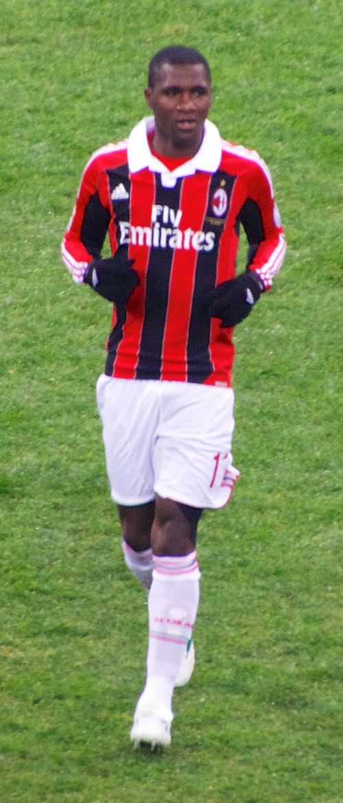 Zapata playing for AC Milan in 2013